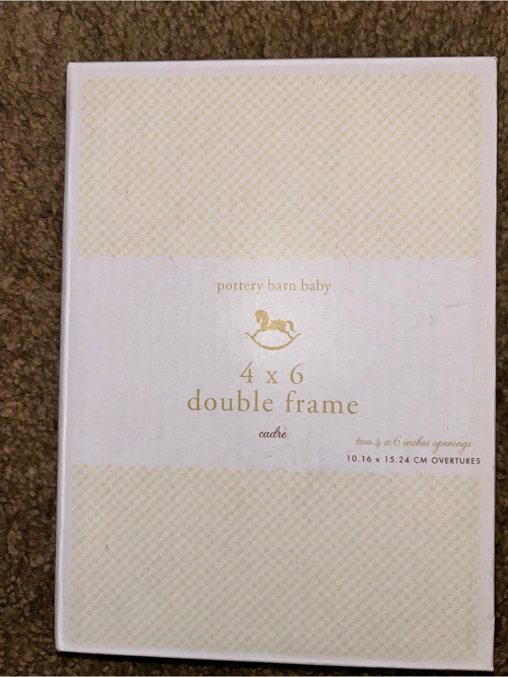 Pottery Barn Baby Silver Plated 4x6 Picture Photo Frame Bifold Hinged  New